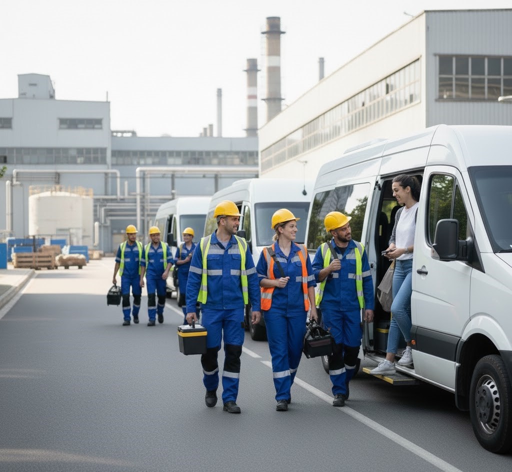 Desttur Kurumsal Personel Servisi aracı İstanbul'da